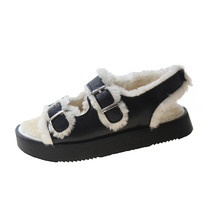 Comfortable Sparrow Sandals Plush Birken Footbed Slippers Women Winter Buckle Sa - £37.41 GBP