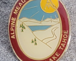 ALPINE MEADOWS Lake Tahoe Red Ski Resort Souvenir Travel Lapel Pin Calif... - $25.99