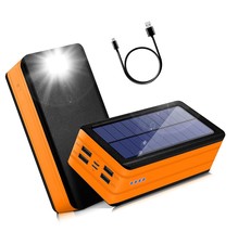 Solar Power Bank 50000mAh, Portable Solar Phone Charger with - £125.83 GBP