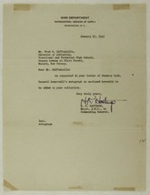 Us Military Autograph Letter Hk Hastings Major Adc Aide General Somervell Wwii - £15.72 GBP