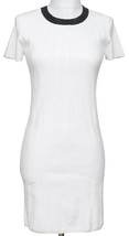 Michael Michael Kors Dress White Sequin Black Crew Neck Short Sleeve Clothing Xs - £112.58 GBP