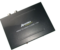 4K/2K HDMI Audio Extractor,AMANKA HDMI to HDMI Audio Optical and RCA(L/R... - $21.66