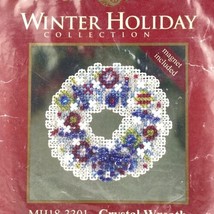 Christmas Crystal Wreath Bead Magnet Kit w/ Treasure Mill Hill MH18-3301 - £9.53 GBP