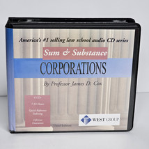 Sum and Substance Audio on Corporations Prof James Cox 6 CDs 2004 - $29.05