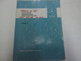 1973 Mercedes Benz Series 116 Chassis Body Service Manual Volume 1 Used ... - $99.99