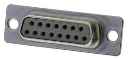 5 Pieces Connector D-Sub Soldier IN 15 Way, Straight, Mounting IN Panel - $5.81