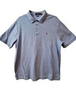 Polo Ralph Lauren Classic Fit Cotton Polo Golf Shirt Lt Blue Heather Sz ... - $25.97 CAD