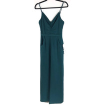Dress The Population Jumpsuit Sleeveless Wide Leg Pockets Teal Green Siz... - £60.78 GBP