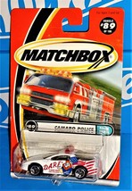 Matchbox Police Patrol Series #89 Camaro Police Car White D.A.R.E. - $2.97