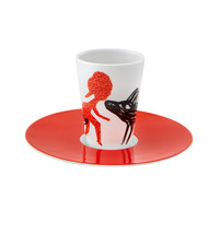 VISTA ALEGRE - Bode Inspiratório Collection Porcelain Coffee Cup w Saucer XVIII - £40.17 GBP