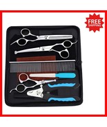 Complete Dog Grooming Scissors Kit with Safety Round Tips - Stainless St... - $40.58