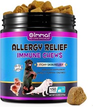 Dog Allergy Relief Chews, Itch Relief for Dogs, Allergy Relief Dog Treats w/Omeg - £18.86 GBP