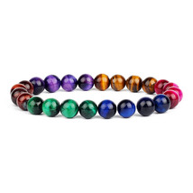 Tiger Eyes Beads for Natural Bracelets Natural Stone Therapy Jewelry Magnetic He - £11.46 GBP