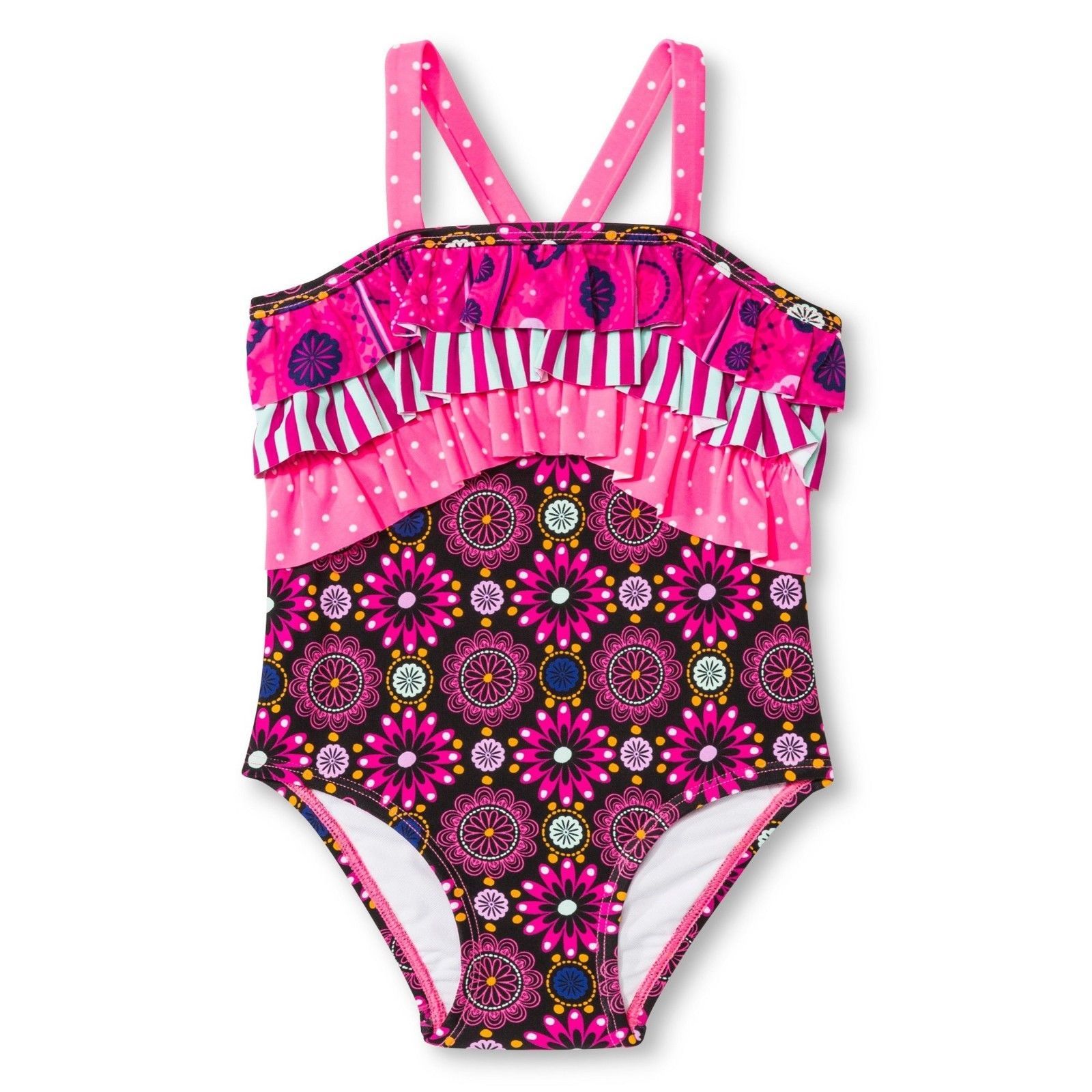 Circo Baby Girls' Floral One Piece Swimsuit (12 Months, Multicolor) - $24.54
