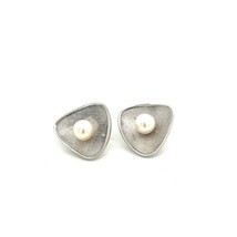 Mikimoto Estate Akoya Pearl Cufflinks 7.45 mm Silver M293 - £229.49 GBP