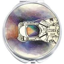 Astronaut Space Colors Compact with Mirrors - Perfect for your Pocket or... - $11.76