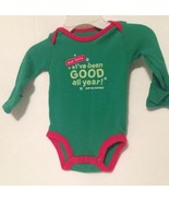 Boy or girl Carter&#39;s Green One Piece &quot;Santa&quot; Christmas - Newborn  Preowned - €1,71 EUR