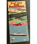 You’ll Enjoy SAN FRANCISCO 1920’s Era Promo Map Brochure 16 Pages Califo... - £22.90 GBP