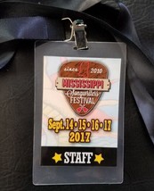 MISSISSIPPI SONGWRITERS FESTIVAL - 2017 STAFF BACKSTAGE LAMINATE PASS - £11.79 GBP