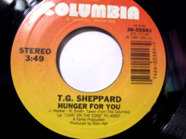 T.G. Sheppard-Doncha? / Hunger For You-45rpm-1985-EX - £2.38 GBP