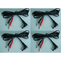 4 Tens Unit Lead Wires For Intensity 10 Tens 3000 7000 I Reliev ET-7070 ET-1313 - $14.95