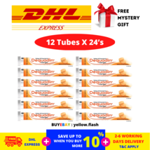 12 Tubes DEQUADIN Citrus Lozenges (Dequalinium) Sore Throat 24&#39;s - $82.94