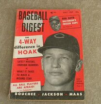 Baseball Digest Don Hoak, Duke Maas, Ed Bouchee, Bob Boyd; Branch Rick J... - €6,81 EUR
