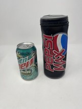 Pepsi Max Zippered Can Bag Holder Container Soft Bag Rare Vintage - £15.45 GBP