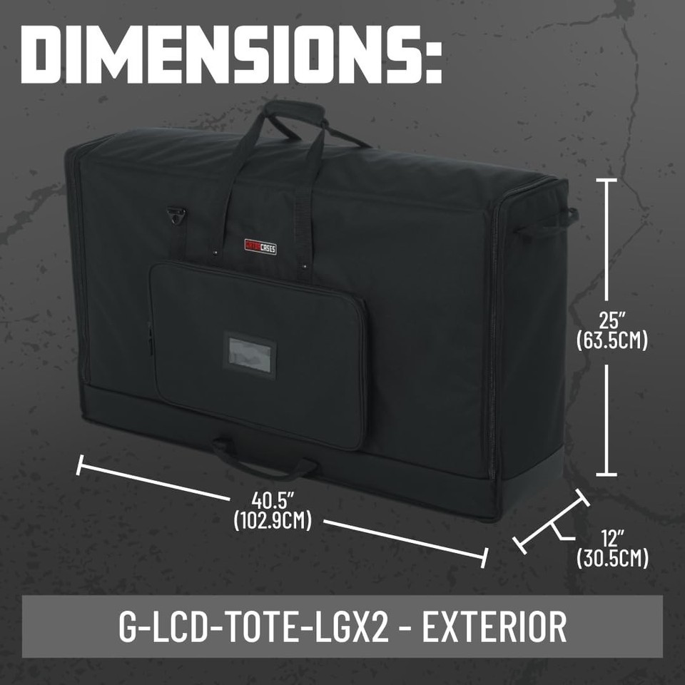 Gator Padded Nylon Dual Carry Tote Bag For (2) 40"-45" LCD Screens Or TV's Item image 6