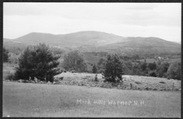 Warner, NH RPPC - Panoramic View of Mink Hills Real Photo Postcard - £9.56 GBP