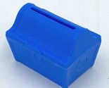Fisher Price Little People Treasure Chest with Slot Blue Vintage Plastic SM - $9.25