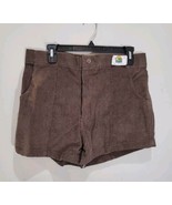 NEW Vintage 1980&#39;s WEEDS Shorts Size 38 Brown 3&quot; Inseam Deadstock - $28.45