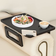 Couch Arm Tray Table Sofa Arm Clip Table, Armrest Tray Table Ideal For Home - £28.92 GBP