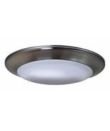 4" LED Disk Light Recess/Surface Mount 10 Watt 3000K Dimmable Brushed Ni... - $36.58