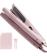 Flat Iron Hair Straightener H2 Curling Wand And Curler 2 In 1 With Titan... - $57.99