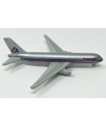 Majorette Boeing 767 American Airlines Silver Airplane Get Diecast Toy 4&quot; - $19.99