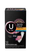 U by Kotex Barely There Wrapped Everyday Liners - 50 Ct Box, Thin &amp; Flexible - £4.46 GBP