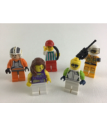 LEGO City Minifigs Racecar Driver Hot Dog Vendor Star Wars Helicopter Pi... - $19.75