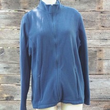 Women&#39;s L.L. Bean Navy Blue Outdoor Jacket Fleece Size L - £21.35 GBP