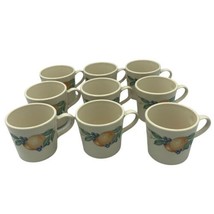Corelle Corning Ware USA  Abundance Fruit Coffee Mugs Cups Tea 3&quot; Set of 9 EUC - $18.66