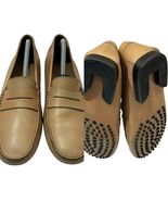 TOD's Gommino Driving Loafers Beige Leather Mens Shoe Size EU 42 US 9 - $171.00
