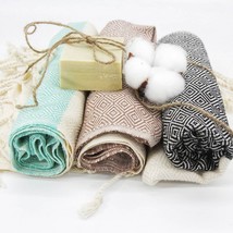 Hand Towels Organic Turkish Soft Cotton— Kitchen Tea Towel — Picnic Tablecloth — - £23.18 GBP