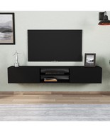 Otranto Floating TV Stand &amp; Media Console for TVs up to 80&quot; - Black Color - £196.57 GBP