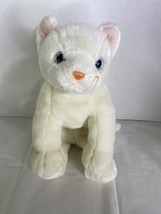 TY Beanie Buddies 1999 Flip the White Cat Blue Eyes Plush Kitten Stuffed Toy - £11.90 GBP