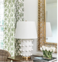 NEW Visual Comfort Kelly Wearsler Linden Table  Lamp White Mod Organic Coastal - £584.70 GBP