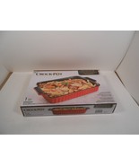 Crock-Pot Denhoff Non-Stick Red Stoneware Casserole Baking Dish 10&quot;x7.5&quot;... - $180.56 MXN