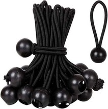 6&quot; Black Ball Heavy Duty Bungee Cord Lot of 85 - £13.96 GBP