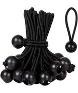 6&quot; Black Ball Heavy Duty Bungee Cord Lot of 85 - £14.27 GBP