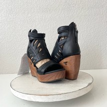 Lane Boots BECCA Womens Black Wedges 5 Western Sandals Cowgirl Leather W... - $2,605.41 MXN
