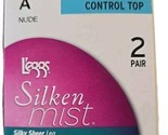 2-Pair ~ L&#39;eggs Silken Mist ~ Sheer Leg ~ NUDE ~ Size A SMALL ~ Pantyhose - $14.03